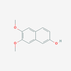 molecular formula C12H12O3 B14676013 6,7-Dimethoxynaphthalen-2-ol CAS No. 33212-94-1