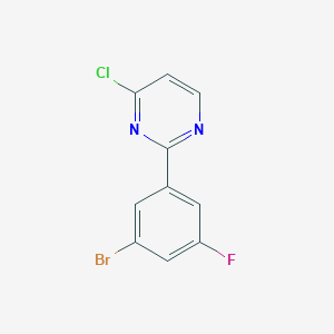 2-(3-Bromo-5-fluorophenyl)-4-chloropyrimidine