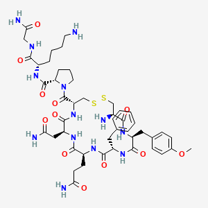 molecular formula C47H67N13O12S2 B14676022 Omtlv CAS No. 31025-42-0