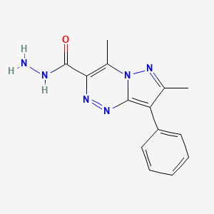 4,7-Dimethyl-8-phenylpyrazolo[5,1-c][1,2,4]triazine-3-carbohydrazide
