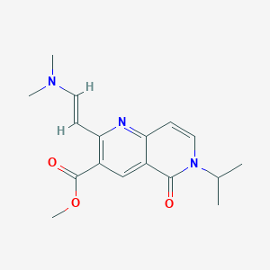 methyl 2-[(E)-2-(dimethylamino)vinyl]-6-isopropyl-5-oxo-5,6-dihydro-1,6-naphthyridine-3-carboxylate