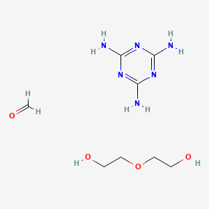 molecular formula C8H18N6O4 B14676086 Formaldehyde;2-(2-hydroxyethoxy)ethanol;1,3,5-triazine-2,4,6-triamine CAS No. 32759-84-5