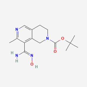 tert-Butyl 8-[amino(hydroxyimino)methyl]-7-methyl-3,4-dihydro[2,6]naphthyridine-2(1H)-carboxylate