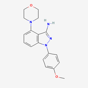 1-(4-Methoxyphenyl)-4-(4-morpholinyl)-1H-indazol-3-amine