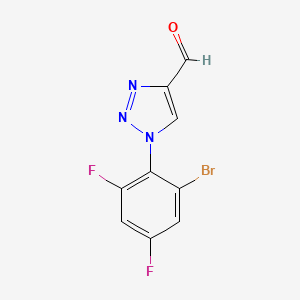 1-(2-bromo-4,6-difluorophenyl)-1H-1,2,3-triazole-4-carbaldehyde