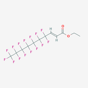 molecular formula C12H7F15O2 B14676194 ethyl (E)-4,4,5,5,6,6,7,7,8,8,9,9,10,10,10-pentadecafluorodec-2-enoate CAS No. 37759-80-1