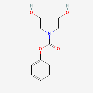 molecular formula C11H15NO4 B14676210 Phenyl bis(2-hydroxyethyl)carbamate CAS No. 34085-53-5