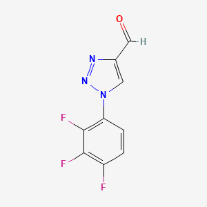 molecular formula C9H4F3N3O B1467622 1-(2,3,4-trifluorophenyl)-1H-1,2,3-triazole-4-carbaldehyde CAS No. 1499794-38-5