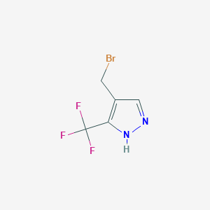 4-(bromomethyl)-3-(trifluoromethyl)-1H-pyrazole