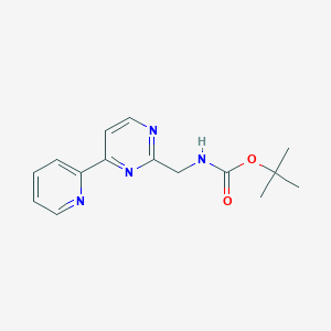molecular formula C15H18N4O2 B1467628 tert-Butyl [4-(2-pyridinyl)-2-pyrimidinyl]methylcarbamate CAS No. 1353506-81-6