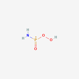 molecular formula H3NO3P+ B14676282 Amino(hydroperoxy)oxophosphanium CAS No. 27629-64-7