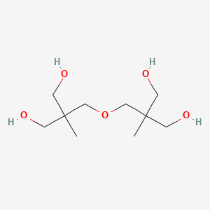 molecular formula C10H22O5 B14676303 1,3-Propanediol, 2,2'-[oxybis(methylene)]bis[2-methyl- CAS No. 34541-79-2