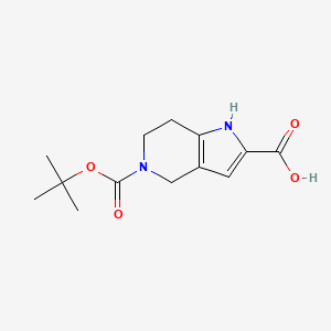 5-(tert-butoxycarbonyl)-4,5,6,7-tetrahydro-1H-pyrrolo[3,2-c]pyridine-2-carboxylic acid
