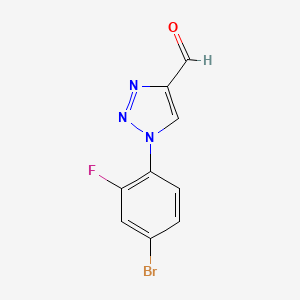 1-(4-bromo-2-fluorophenyl)-1H-1,2,3-triazole-4-carbaldehyde