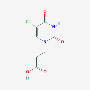 3-(5-chloro-2,4-dioxo-3,4-dihydropyrimidin-1(2H)-yl)propanoic acid