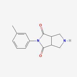 molecular formula C13H14N2O2 B1467634 2-(m-tolyl)tetrahydropyrrolo[3,4-c]pyrrole-1,3(2H,3aH)-dione CAS No. 1432261-96-5