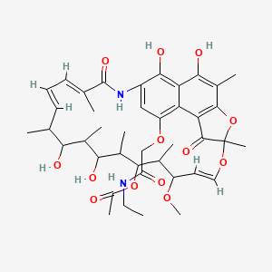 molecular formula C41H54N2O13 B14676359 Rifamycin B ethylamide CAS No. 38327-40-1