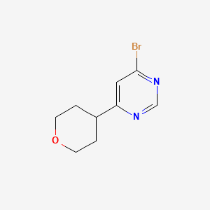 4-bromo-6-(tetrahydro-2H-pyran-4-yl)pyrimidine