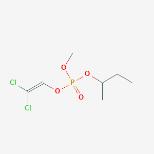 molecular formula C7H13Cl2O4P B14676393 Butan-2-yl 2,2-dichloroethenyl methyl phosphate CAS No. 34622-68-9