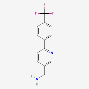 {6-[4-(Trifluoromethyl)phenyl]-3-pyridinyl}methanamine