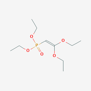 molecular formula C10H21O5P B14676409 Diethyl 2,2-diethoxyvinylphosphonate CAS No. 34159-39-2