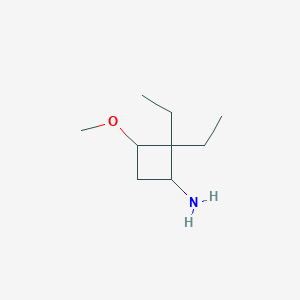 2,2-Diethyl-3-methoxycyclobutan-1-amine