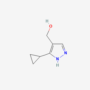 (3-cyclopropyl-1H-pyrazol-4-yl)methanol