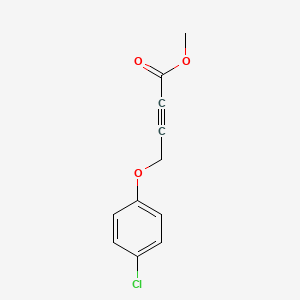 molecular formula C11H9ClO3 B14676473 Methyl 4-(4-chlorophenoxy)but-2-ynoate CAS No. 33313-71-2