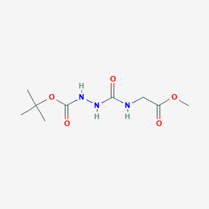 tert-Butyl 2-{[(2-methoxy-2-oxoethyl)amino]carbonyl}-1-hydrazinecarboxylate