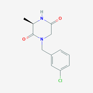 (3R)-1-(3-Chlorobenzyl)-3-methyl-2,5-piperazinedione