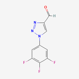 1-(3,4,5-trifluorophenyl)-1H-1,2,3-triazole-4-carbaldehyde