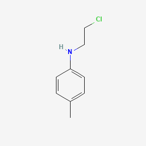 molecular formula C9H12ClN B14676536 N-(2-Chloroethyl)-4-methylaniline CAS No. 39179-91-4