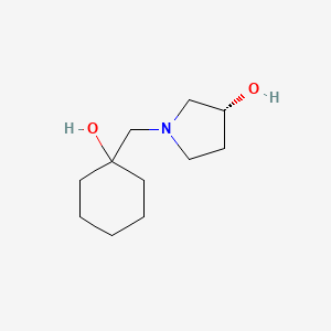 (3R)-1-[(1-hydroxycyclohexyl)methyl]pyrrolidin-3-ol