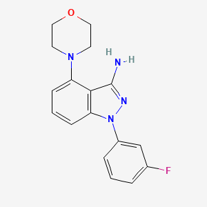 1-(3-Fluorophenyl)-4-(4-morpholinyl)-1H-indazol-3-amine