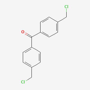 molecular formula C15H12Cl2O B14676602 Bis[4-(chloromethyl)phenyl]methanone CAS No. 31315-55-6