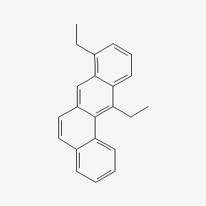 molecular formula C22H20 B14676638 Benz(a)anthracene, 8,12-diethyl- CAS No. 36911-95-2