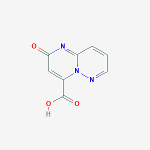 molecular formula C8H5N3O3 B14676640 2-Oxo-2H-pyrimido[1,2-b]pyridazine-4-carboxylic acid 