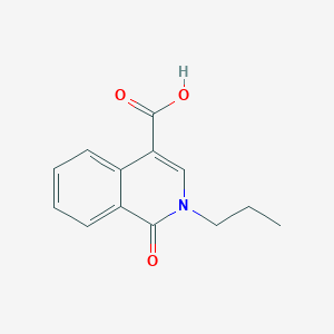 molecular formula C13H13NO3 B1467671 1-Oxo-2-propyl-1,2-dihydroisoquinoline-4-carboxylic acid CAS No. 1432378-75-0