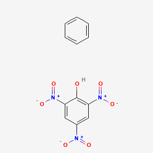 molecular formula C12H9N3O7 B14676718 Benzene;2,4,6-trinitrophenol CAS No. 37437-43-7
