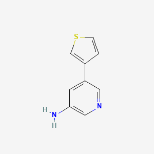 molecular formula C9H8N2S B1467672 5-Thiophen-3-ylpyridin-3-amine CAS No. 1314356-78-9