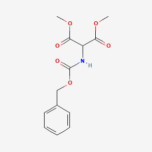 molecular formula C13H15NO6 B14676749 Dimethyl {[(benzyloxy)carbonyl]amino}propanedioate CAS No. 37447-35-1