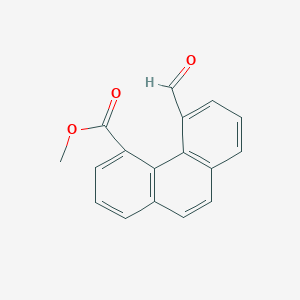 molecular formula C17H12O3 B14676784 Methyl 5-formylphenanthrene-4-carboxylate CAS No. 35187-62-3