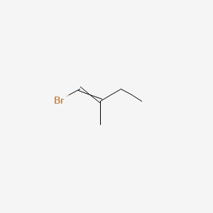molecular formula C5H9Br B14676813 1-Bromo-2-methylbut-1-ene CAS No. 36668-55-0