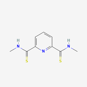 molecular formula C9H11N3S2 B14676817 N~2~,N~6~-Dimethylpyridine-2,6-dicarbothioamide CAS No. 39237-53-1