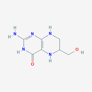 molecular formula C7H11N5O2 B14676824 6-(Hydroxymethyl)tetrahydropterin CAS No. 31969-10-5