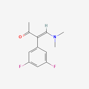molecular formula C12H13F2NO B1467685 (E)-3-(3,5-Difluorophenyl)-4-(dimethylamino)-3-buten-2-one CAS No. 1353519-37-5