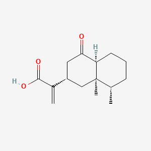 molecular formula C15H22O3 B14676892 Flourensic acid CAS No. 33596-80-4