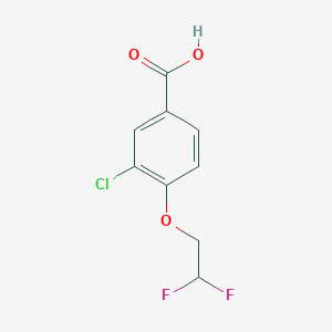 molecular formula C9H7ClF2O3 B1467693 3-Chloro-4-(2,2-difluoroethoxy)benzoic acid CAS No. 1228583-69-4