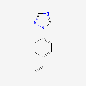 molecular formula C10H9N3 B1467694 1-(4-vinylphenyl)-1H-1,2,4-triazole CAS No. 1416980-80-7