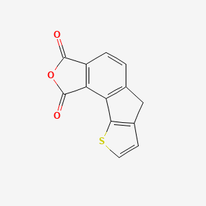 molecular formula C13H6O3S B14676948 4-oxa-14-thiatetracyclo[7.6.0.02,6.011,15]pentadeca-1(9),2(6),7,11(15),12-pentaene-3,5-dione CAS No. 34722-77-5